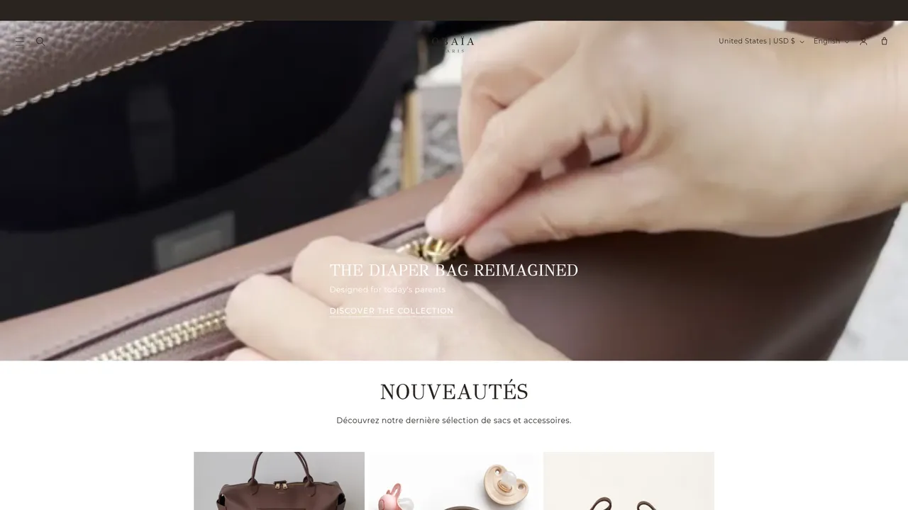 Aperçu du site OBAÏA