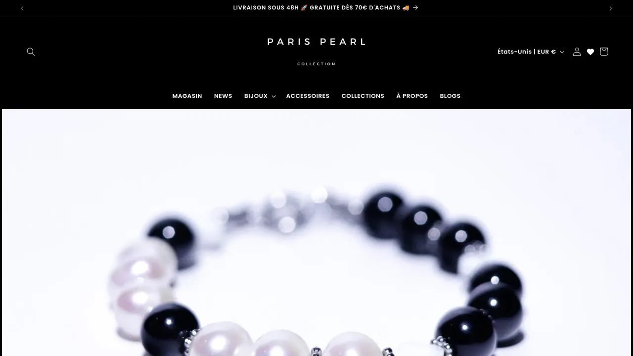 Aperçu du site PARIS PEARL