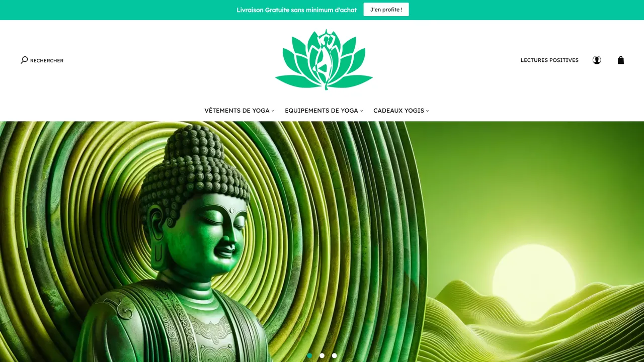 Screenshot de Passion Yoga Shop
