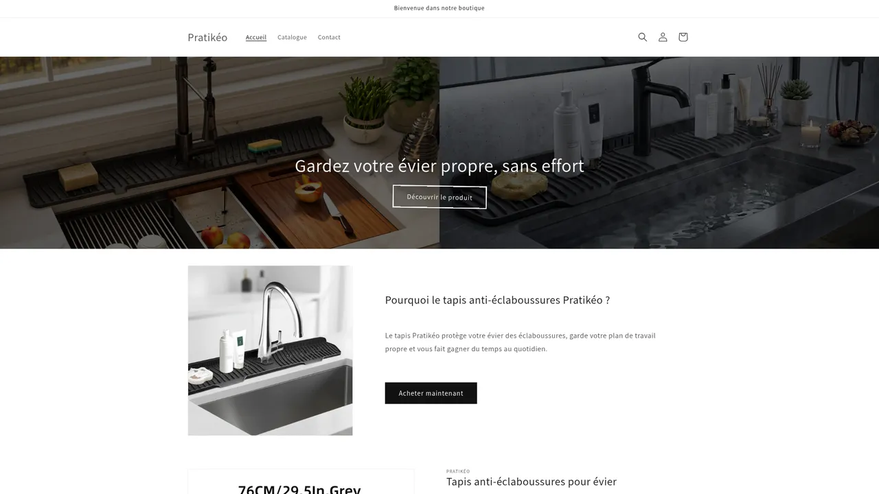 Aperçu du site Pratikéo