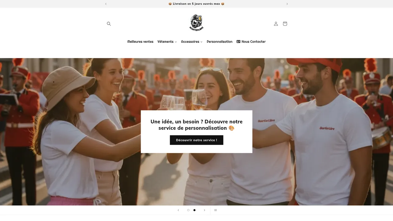 Aperçu du site QuartierLibre
