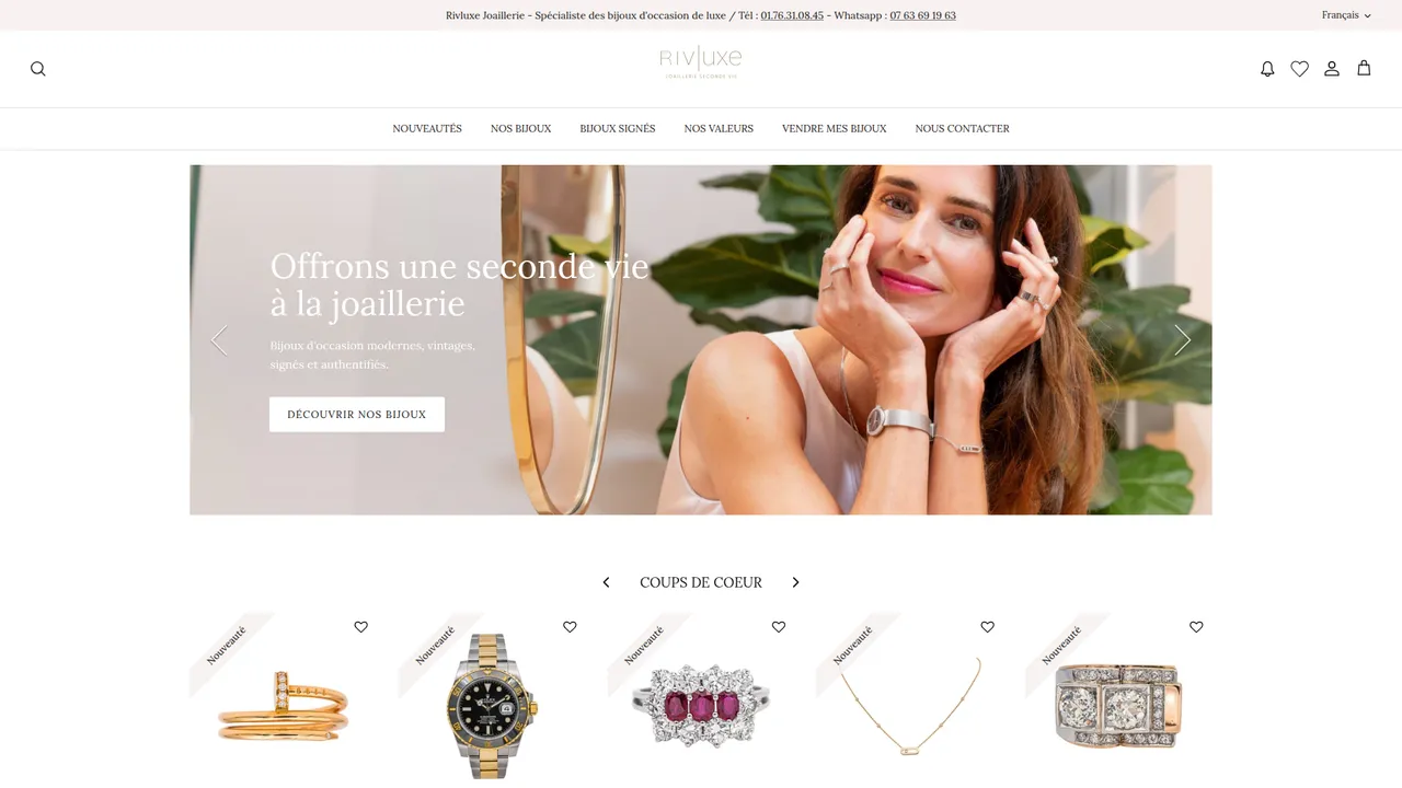Aperçu du site Rivluxe