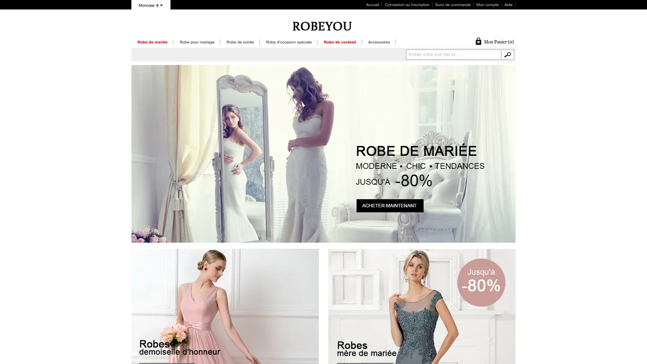 Screenshot de Robeyou.fr