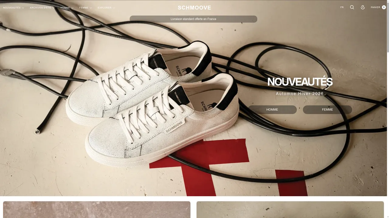 Aperçu du site schmooves.shop