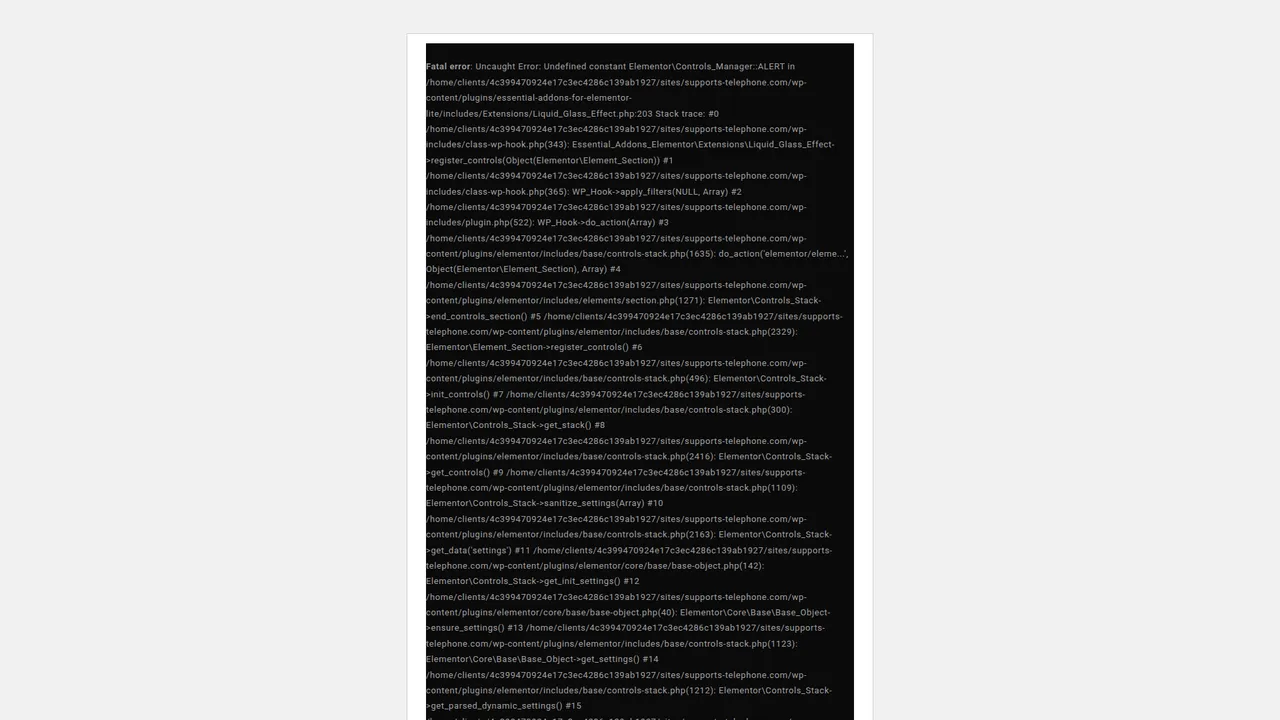 Screenshot de Support Telephone