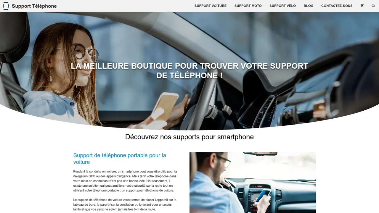 Screenshot de Support Téléphone