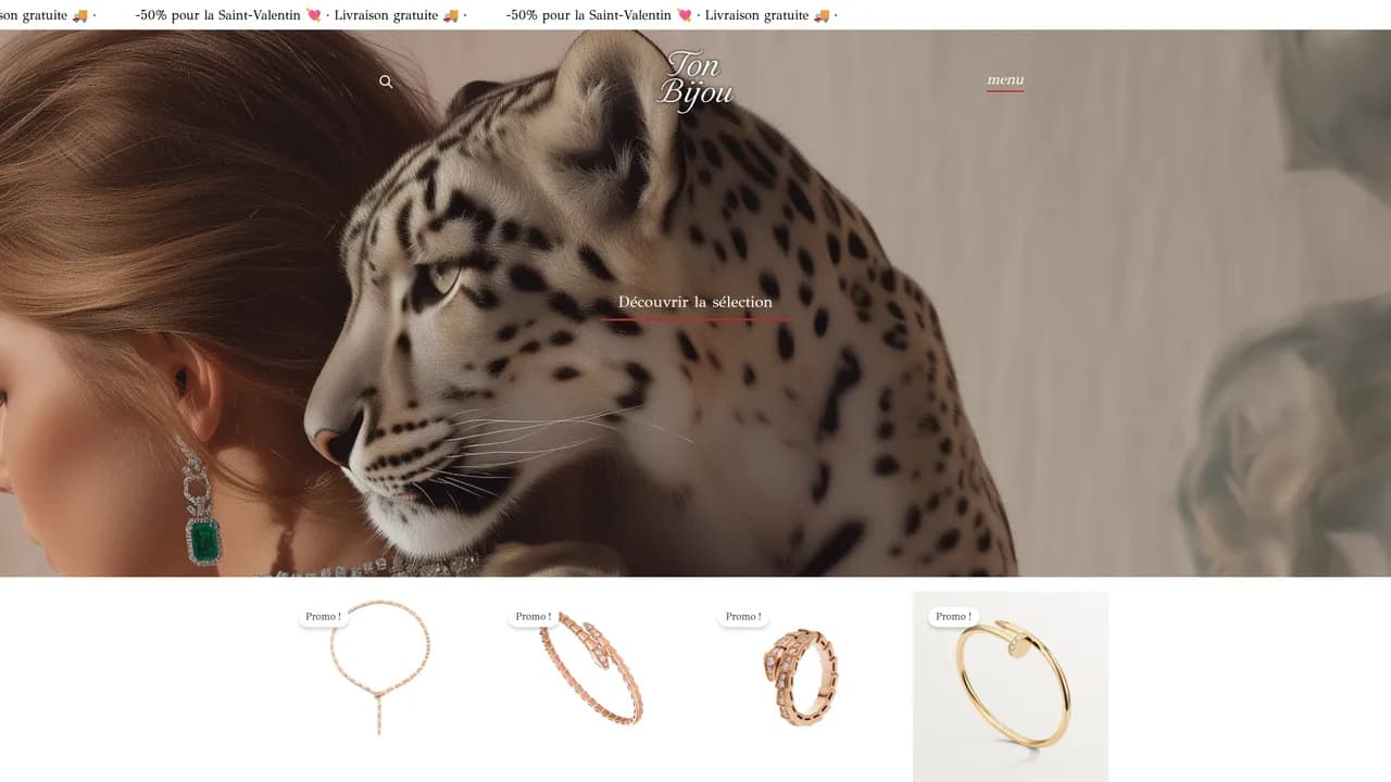 Screenshot de tonbijou.com