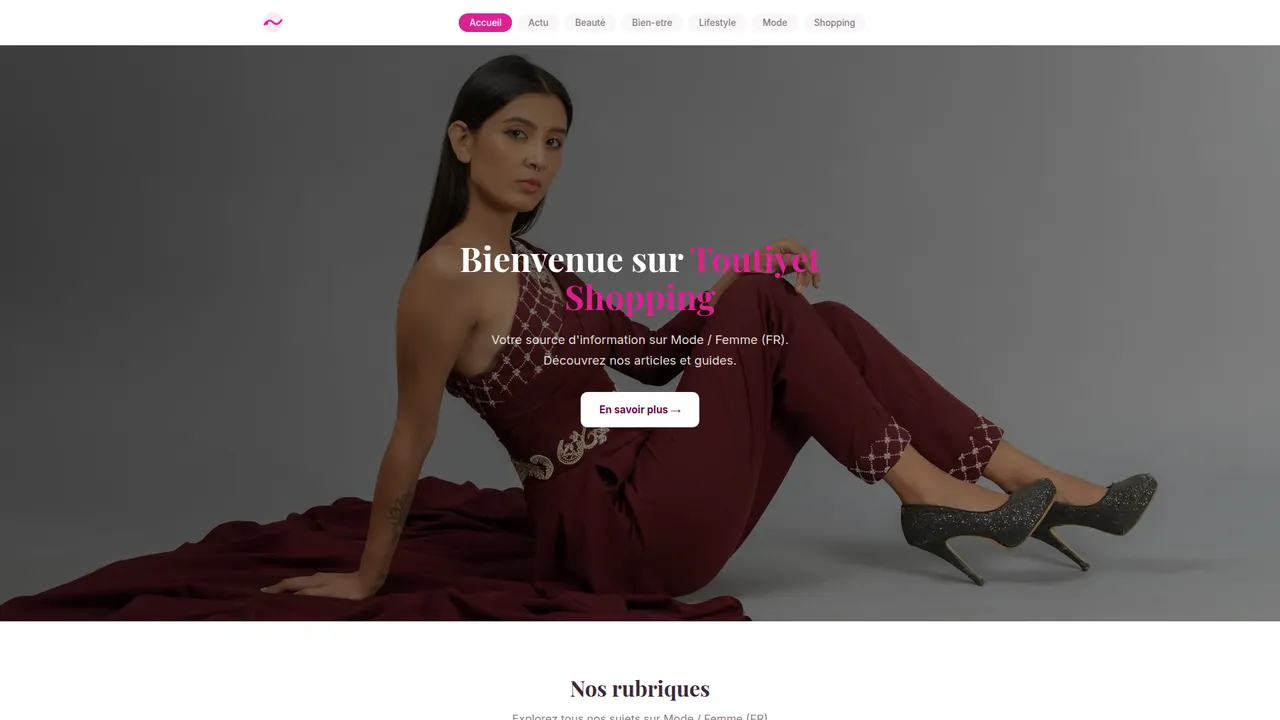 Screenshot de Toutiyet-Shopping
