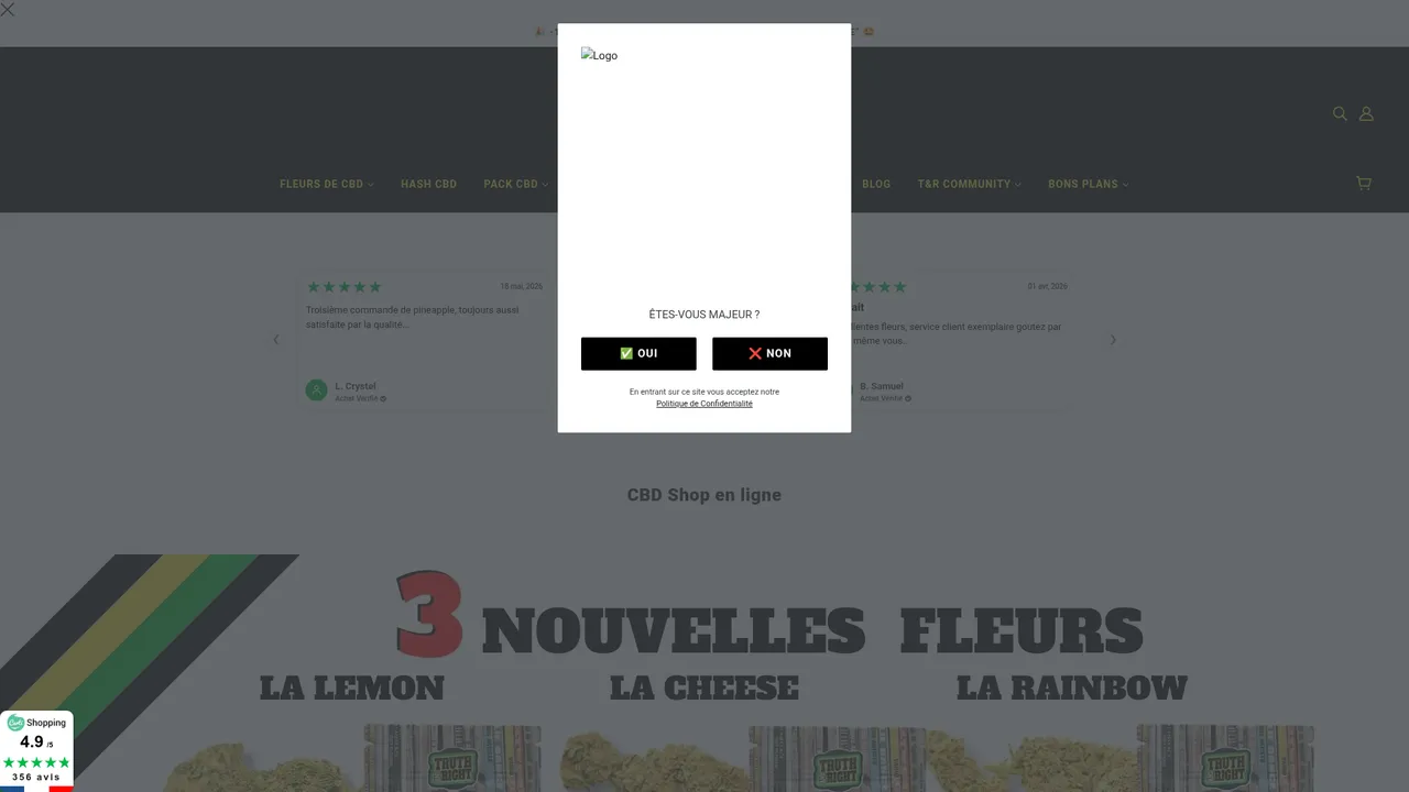 Screenshot de Truth and Right cbd