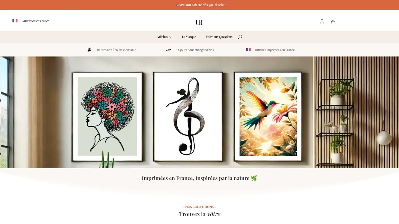 Aperçu du site UnBrinDePapier