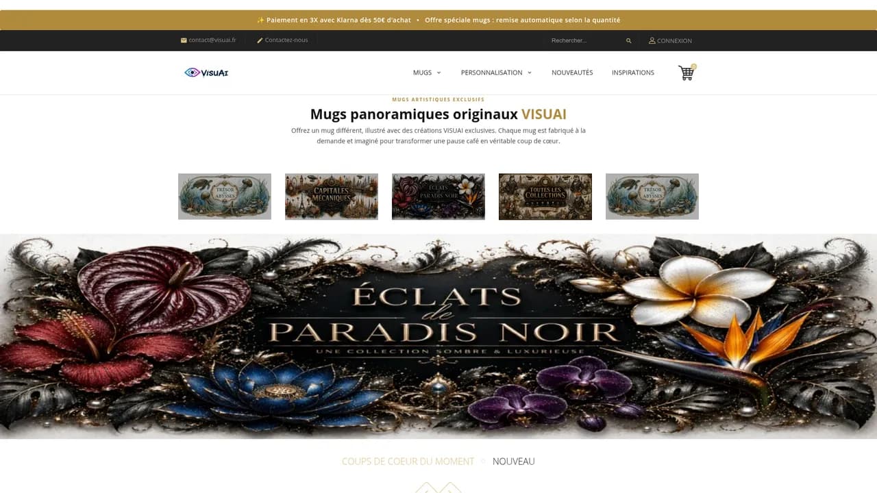 Aperçu du site Visuai
