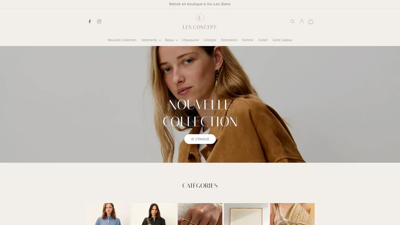 Aperçu du site www.lenconcept.fr