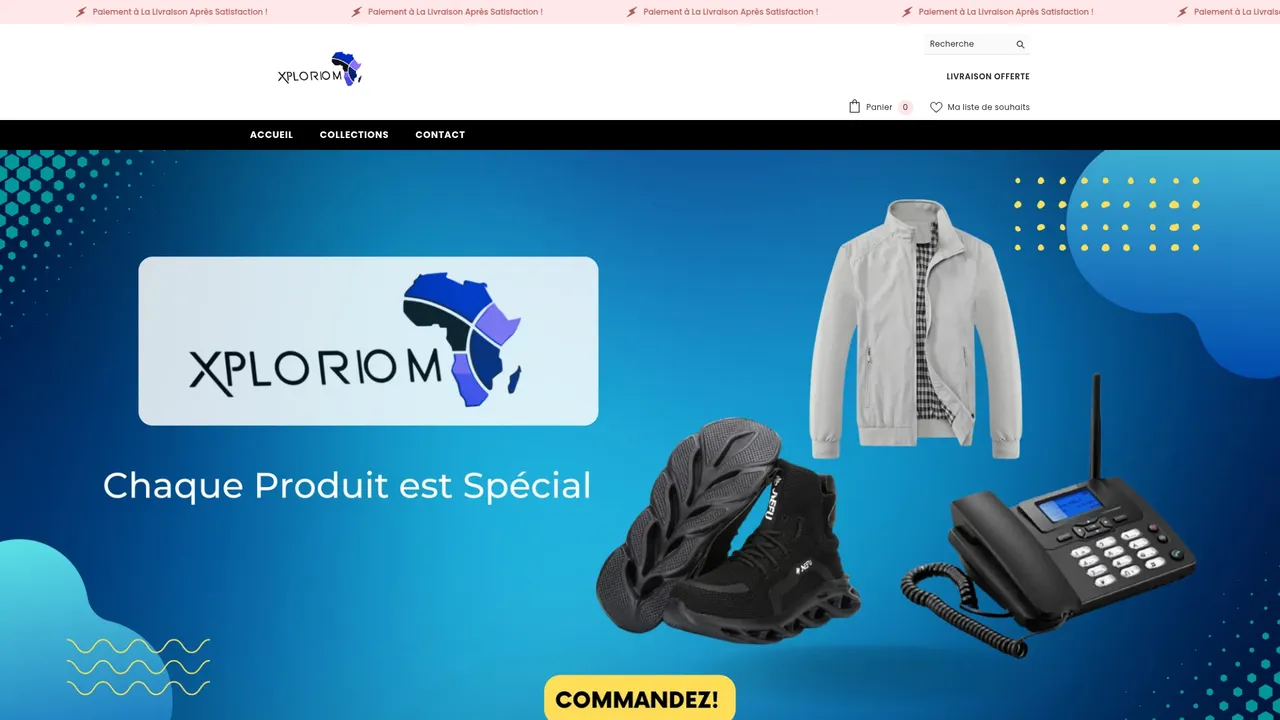 Aperçu du site xploriom.com