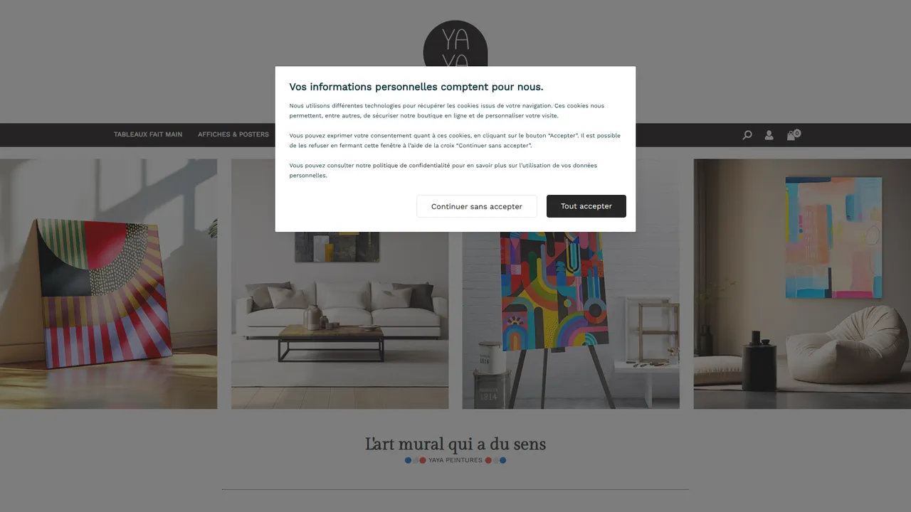 Screenshot de YAYA Peintures