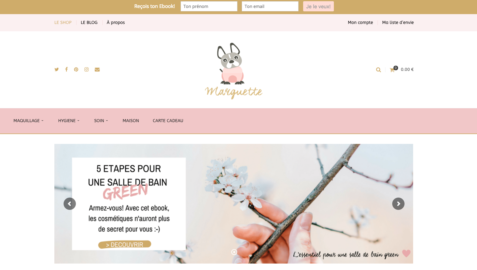 marguette salle de bain green