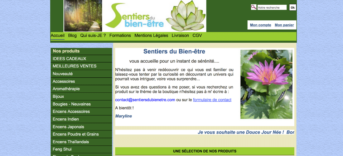 Sentiers du Bien-être : eshop esotérique et bien-être