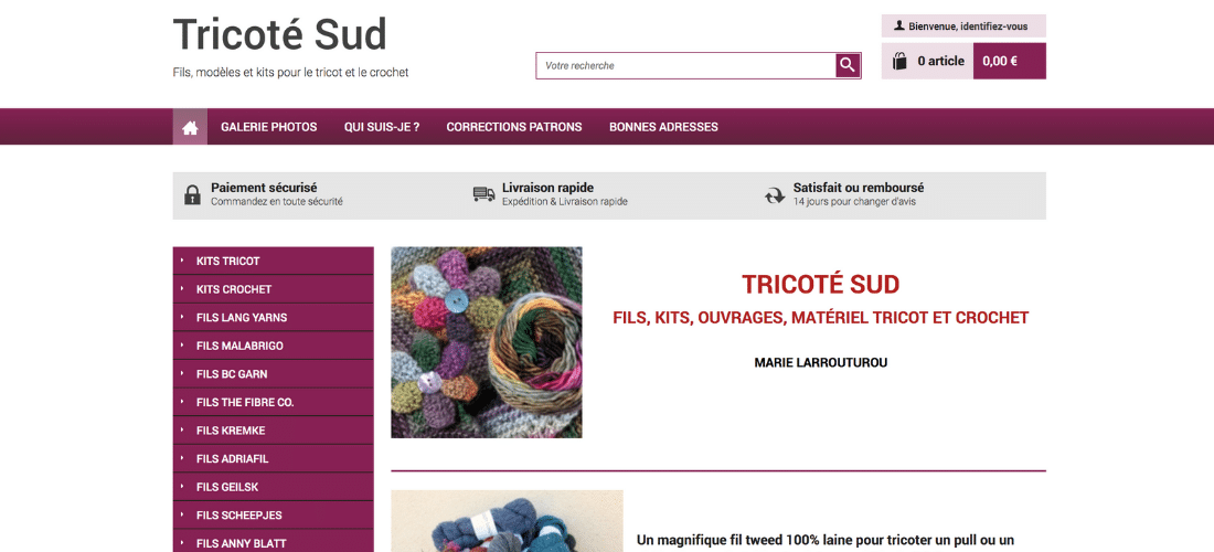 Tricoté Sud : fils, kits et matériel de tricot