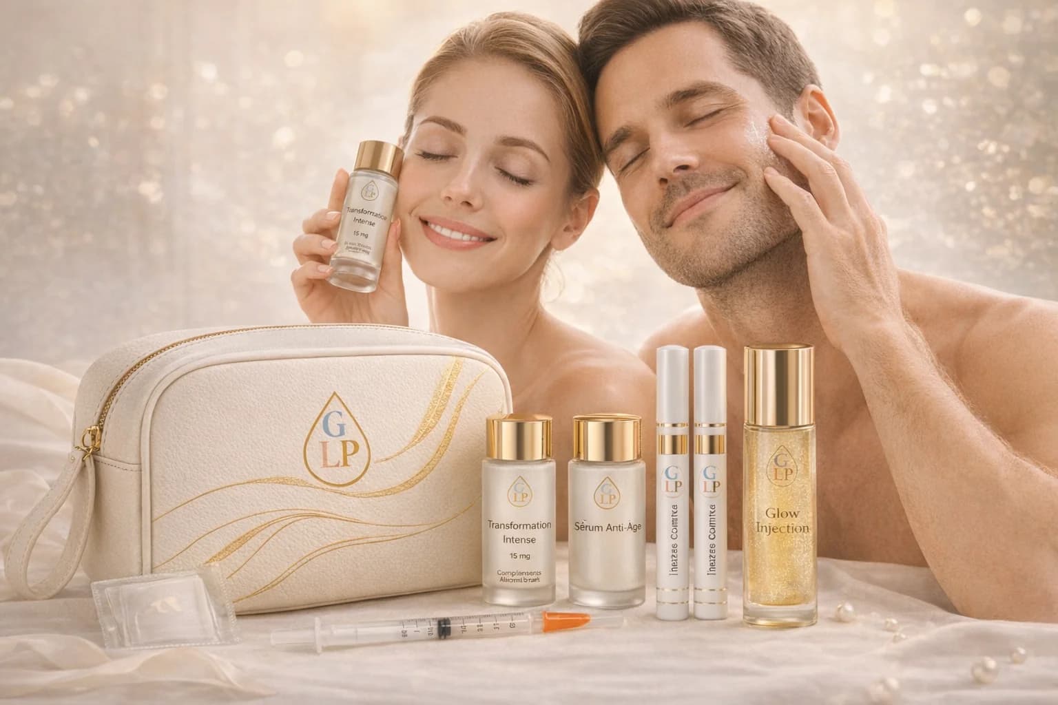 Logo Glows Lab Premium : Soins complets haut-de-gamme, bien-être holistique