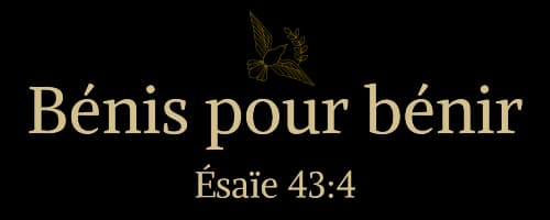 Logo Bénis pour bénir - Marque chrétienne de bijoux inspirée par la foi