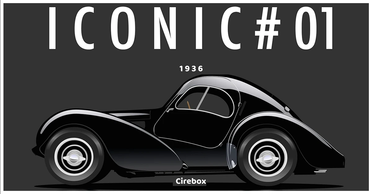 Logo ICONIC CAR TOONS by Cirebox