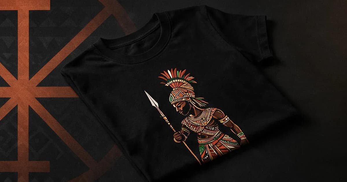 Logo KAMA by MG — Afro-cultural streetwear inspired by Bantu roots