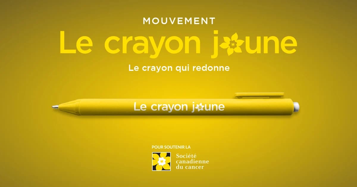 Logo Mouvement Le crayon jaune