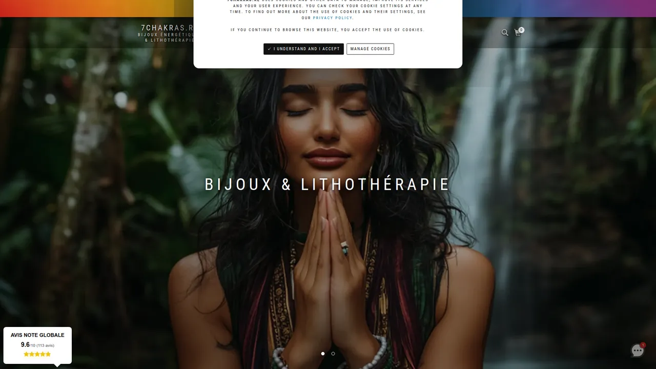 Aperçu du site 7 chakras
