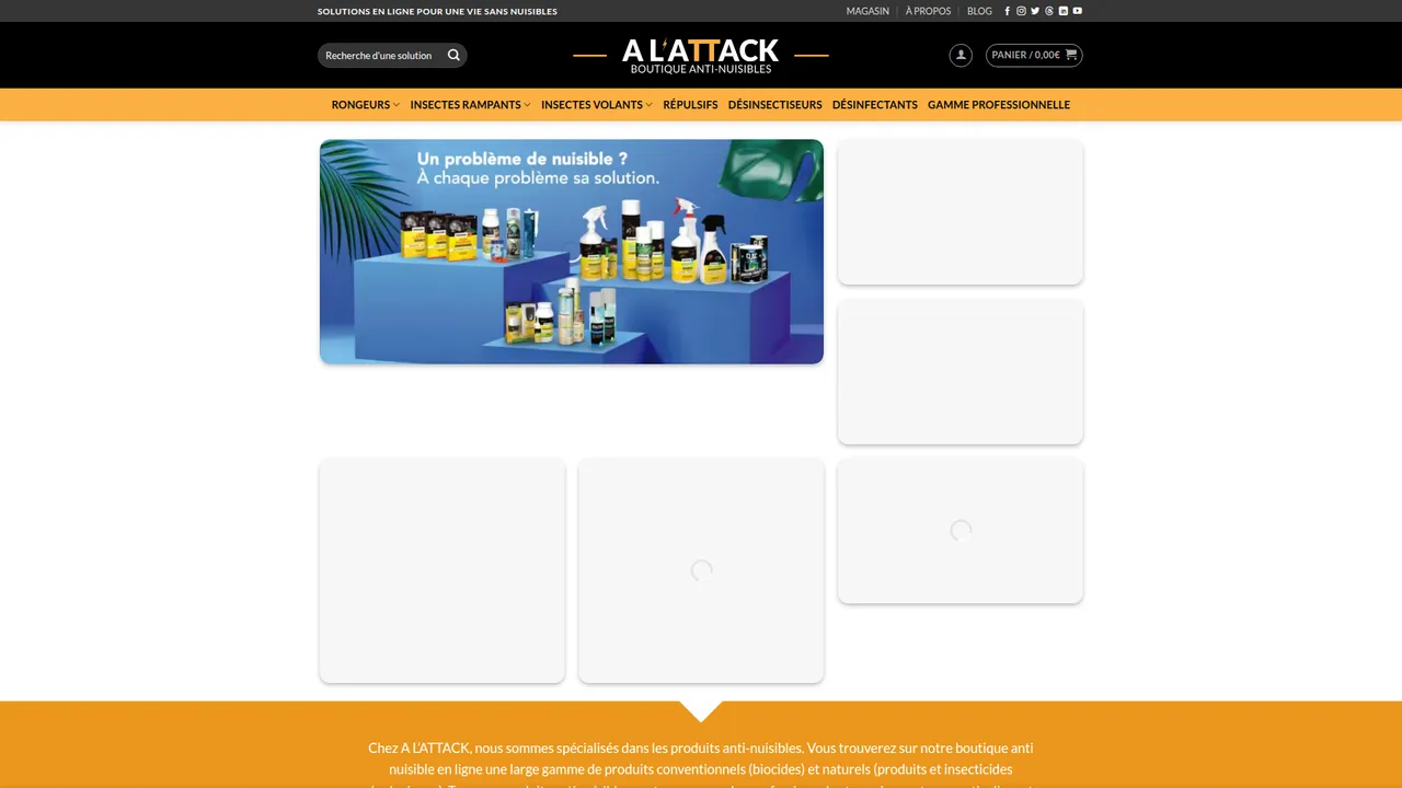 Aperçu du site A L'ATTACK -