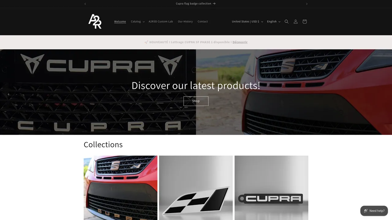 Screenshot de a2r3d.com