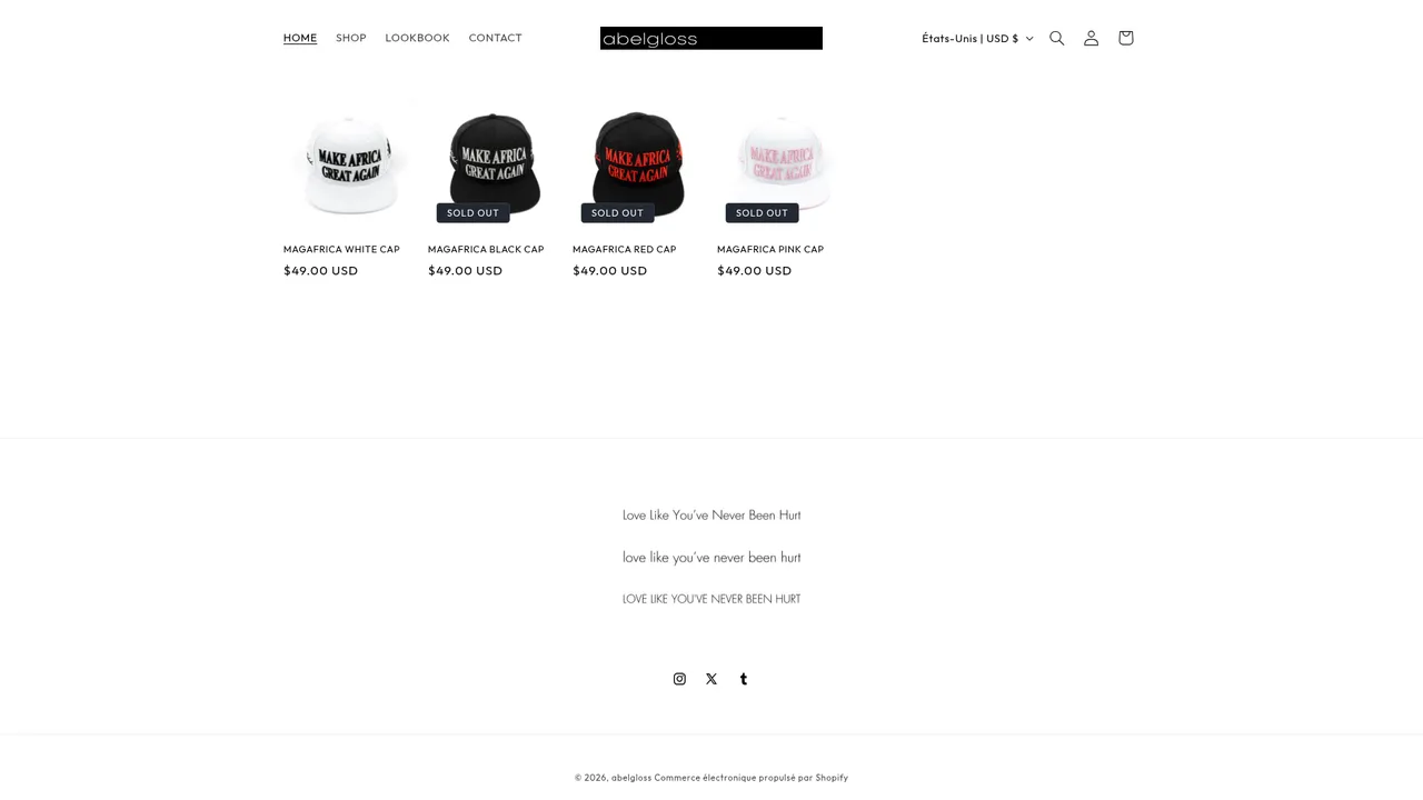 Screenshot de abelgloss.com