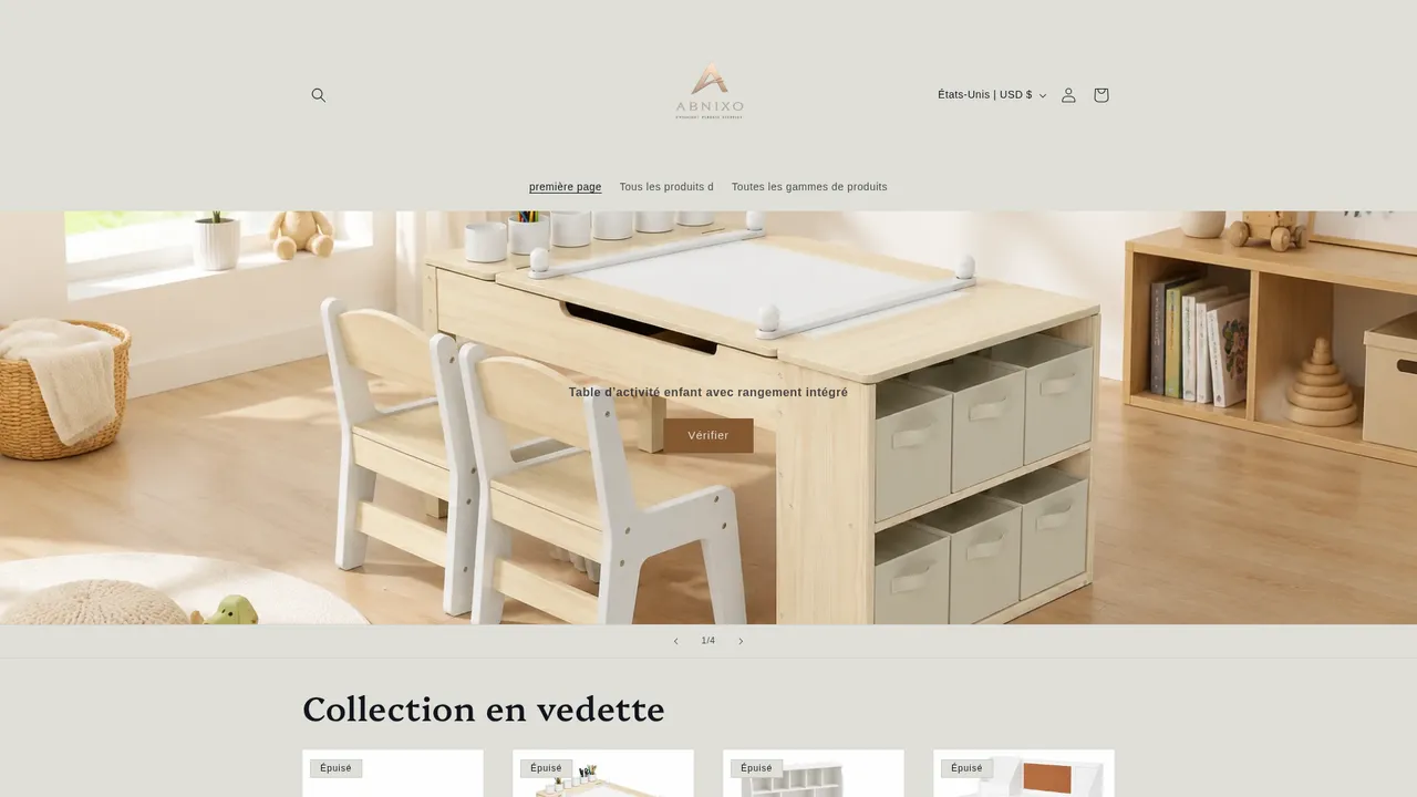 Screenshot de abnixo.com