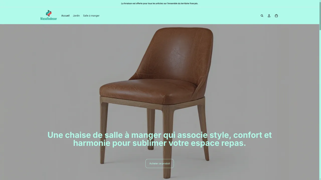 Screenshot de Abri de jardin élégant et pratique pour extérieur | Masollo Decor