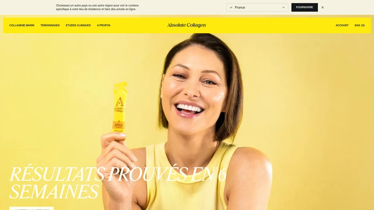 Screenshot de Absolute Collagen France