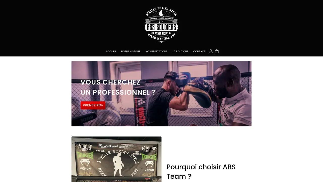 Aperçu du site absteam91.com