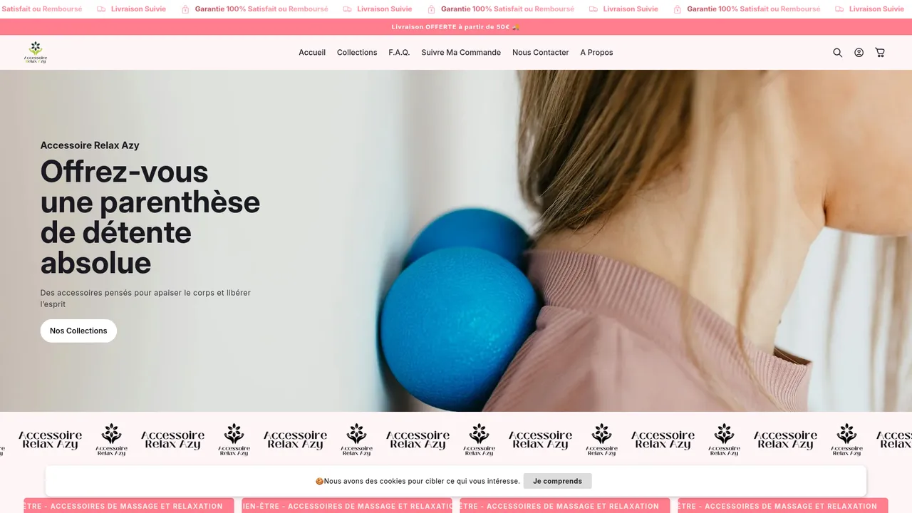 Aperçu du site Accessoire Relax Azy