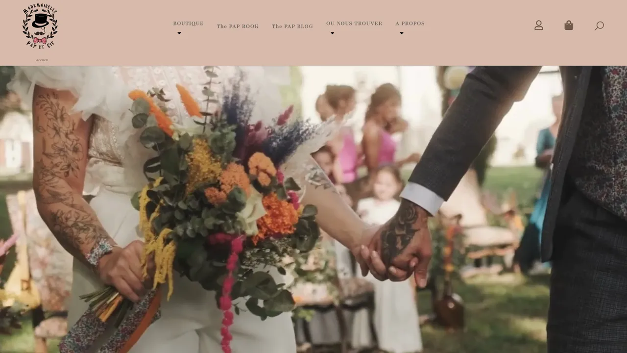 Screenshot de Accessoires mariage : nœud papillon personnalisés