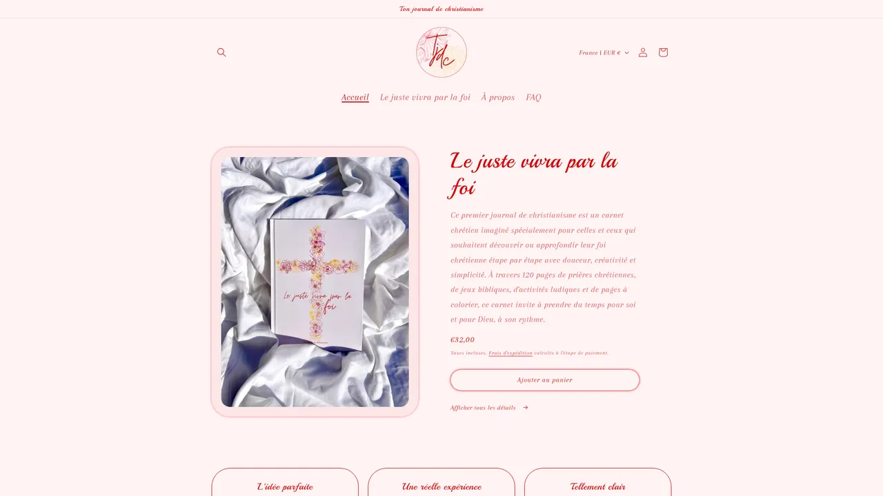Screenshot de Accueil - Ton journal de christianisme