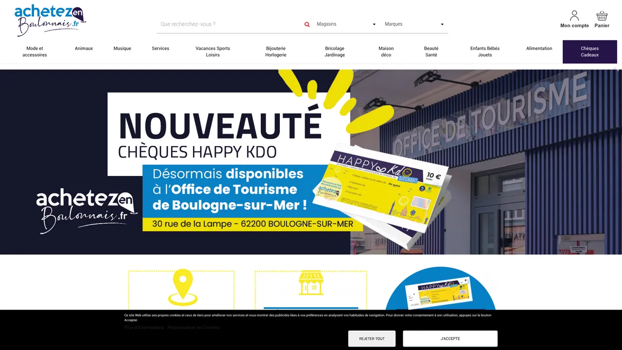 Aperçu du site Achetez en Boulonnais