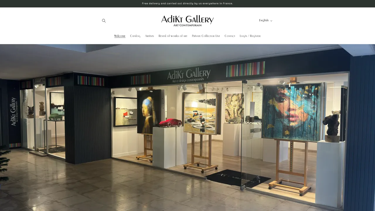 Screenshot de AdiKt Gallery | Galerie d'art | Le Touquet-Paris-Plage