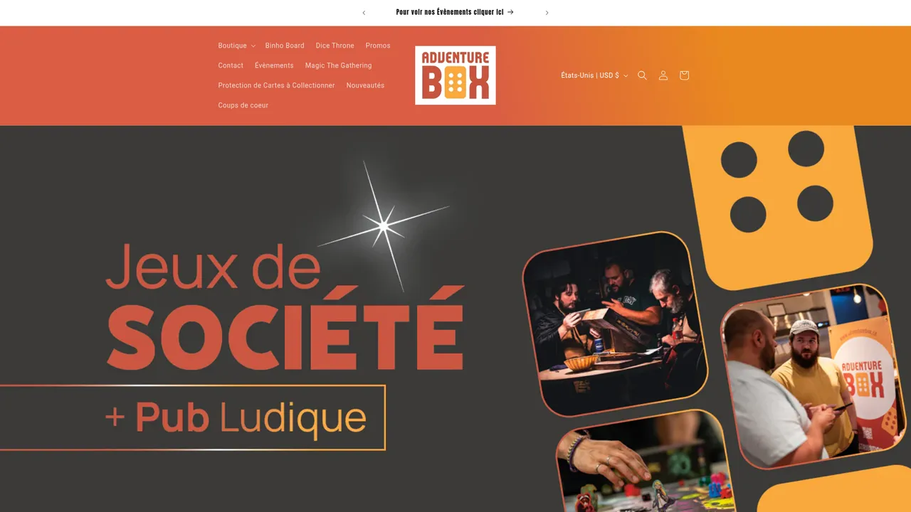 Screenshot de AdventureBox | Jeux de Société
