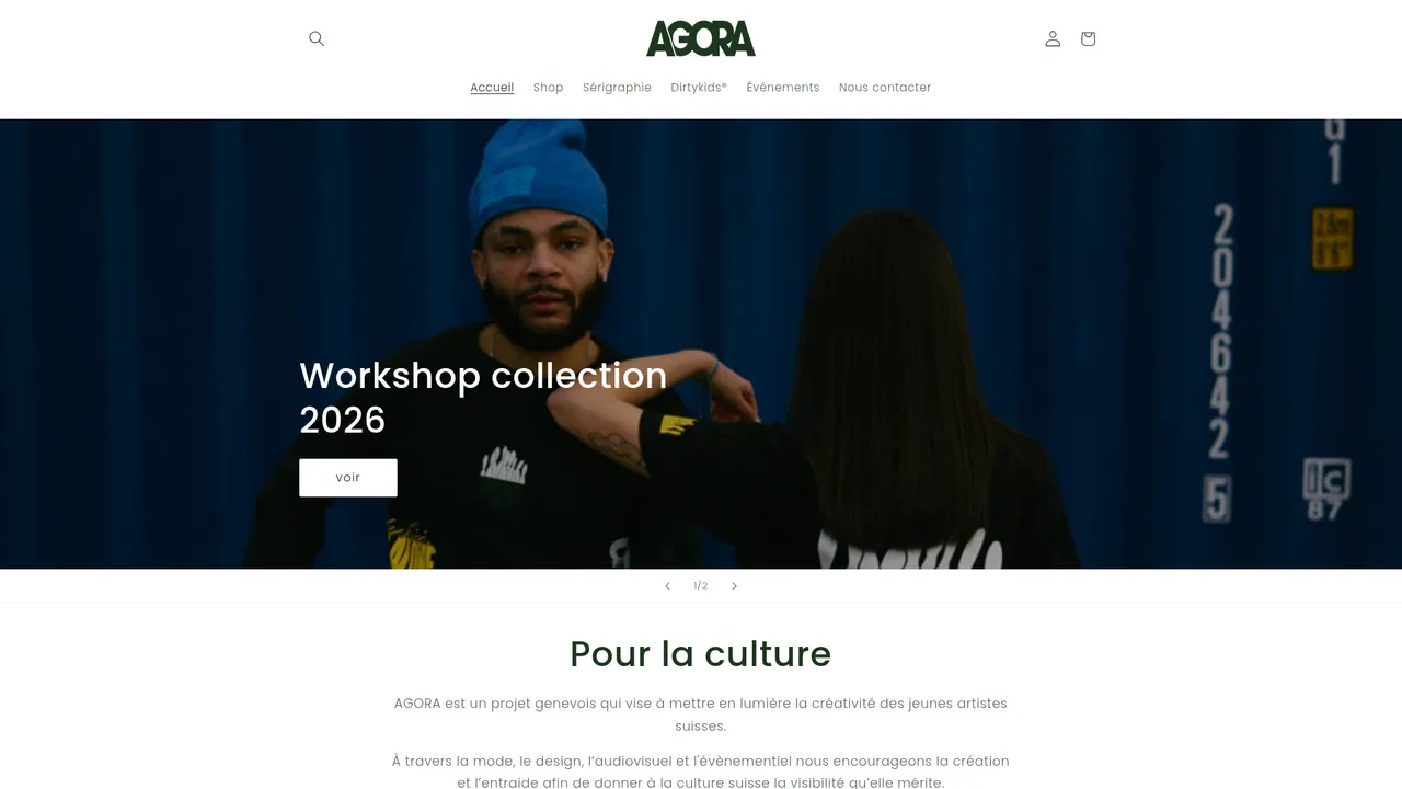 Aperçu du site AGORA