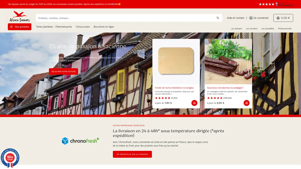 Screenshot de Alsace Saveurs