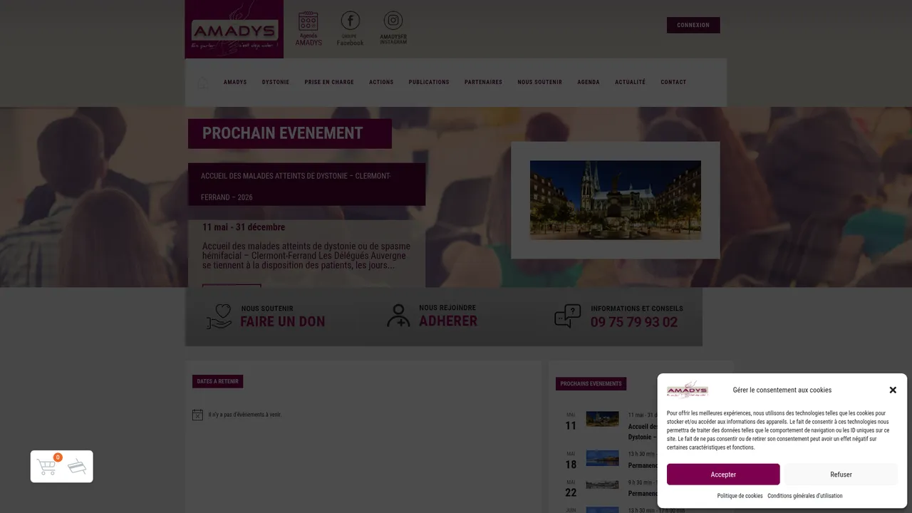 Aperçu du site amadys.fr