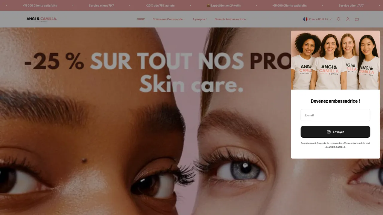 Screenshot de angietcamilla.com