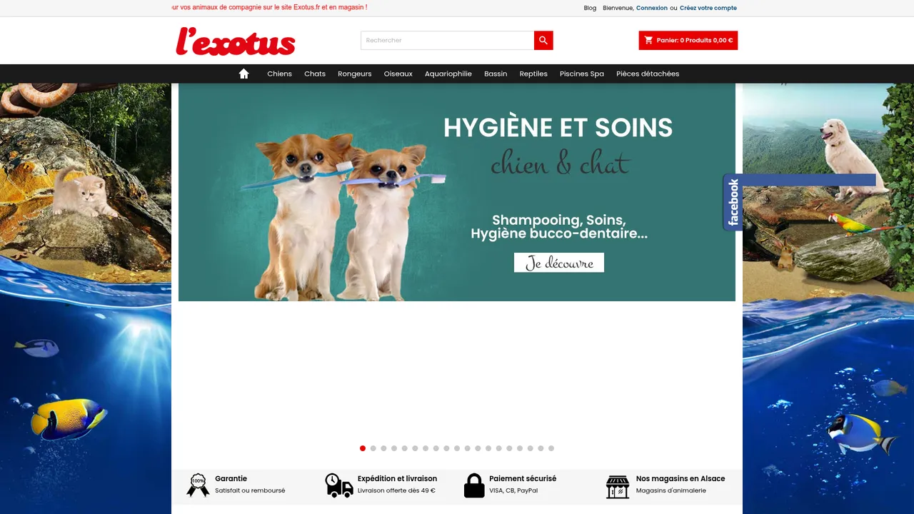 Screenshot de Animalerie Exotus