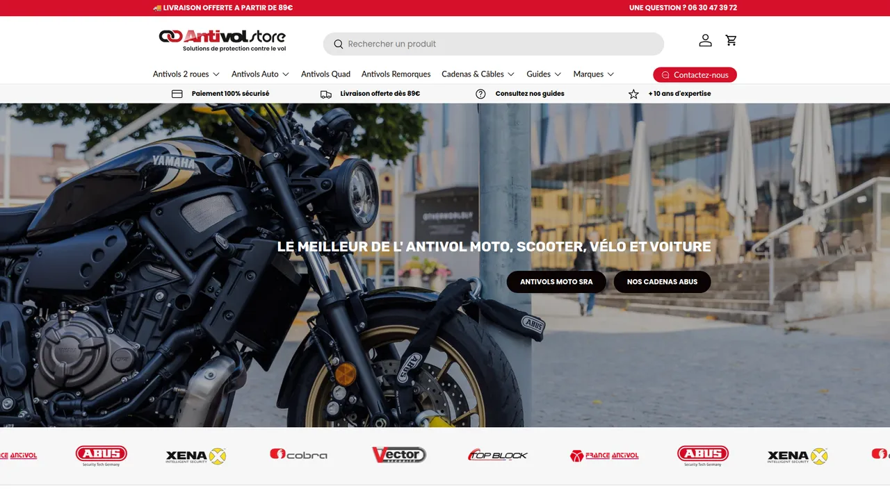 Screenshot de Antivol-store