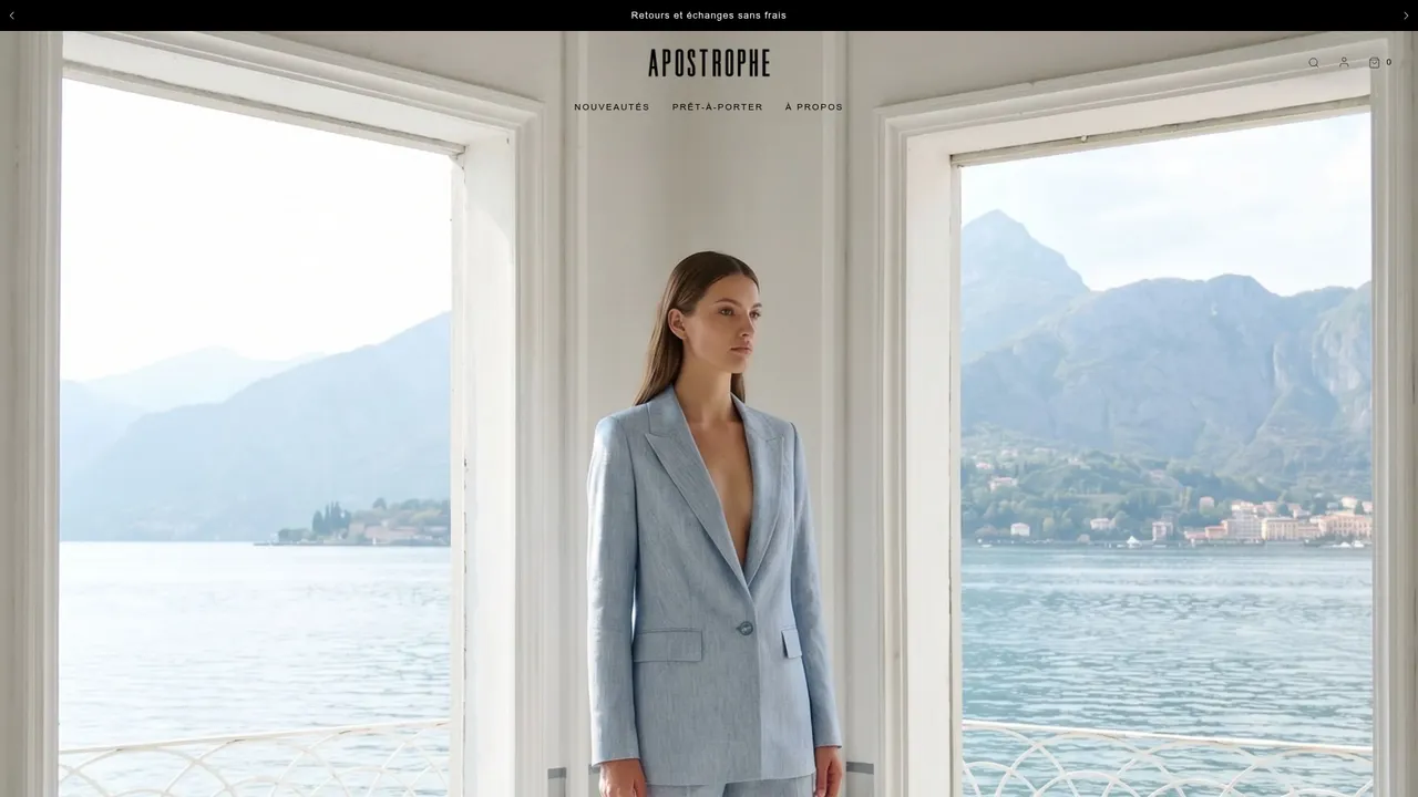 Aperçu du site APOSTROPHE PARIS
