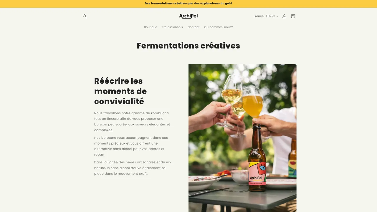 Aperçu du site Archipel