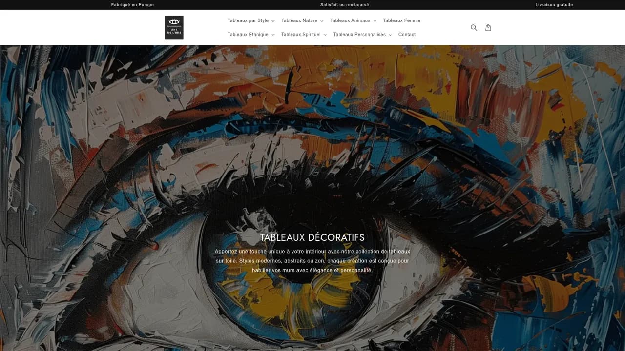 Aperçu du site artdeliris.com