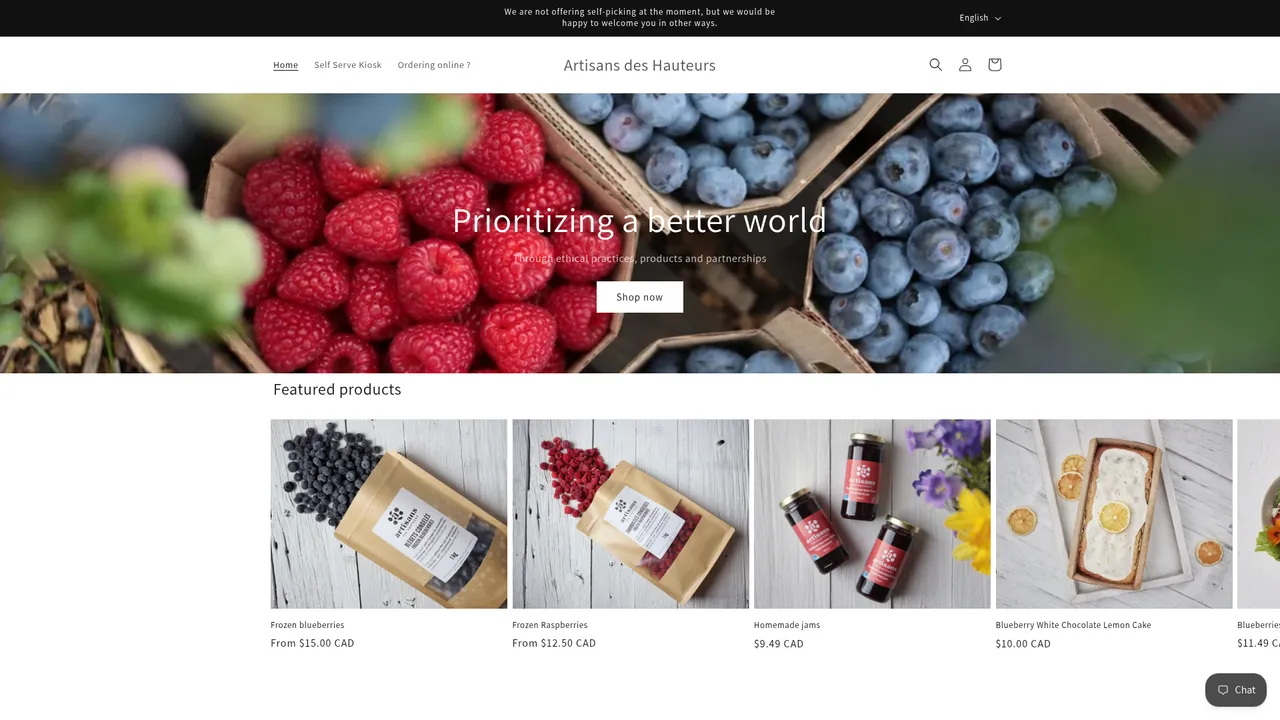 Screenshot de artisansdeshauteurs.com